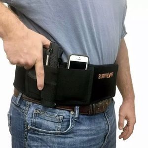 Survival prep belly band gun holster for men and women